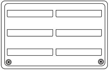 Dometic Refrigerator Vent Access Panel 3109492.004 Side Vent Black